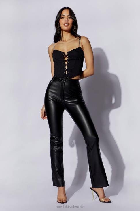 Meshki Janice langes Korsett-Oberteil Schwarz Kleidung 060V1051