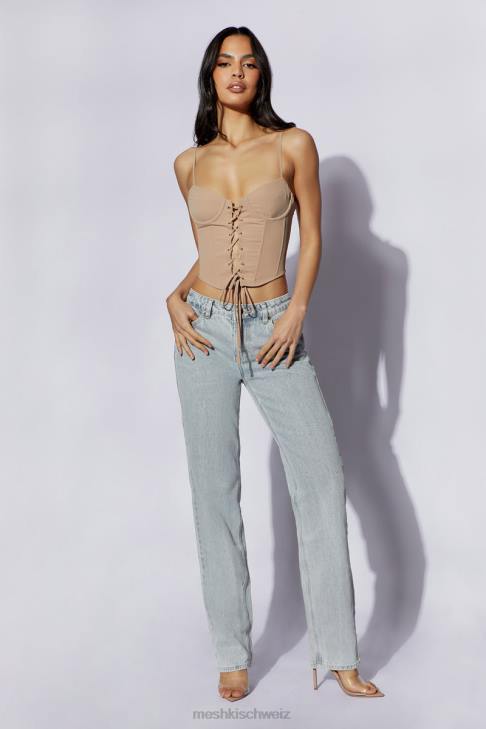 Meshki Janice langes Korsett-Oberteil Taupe Kleidung 060V1022