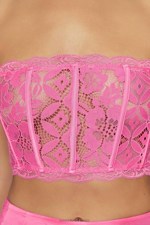 Meshki Oberteil aus Bellamy-Muschelspitze Kaugummirosa Kleidung 060V1019