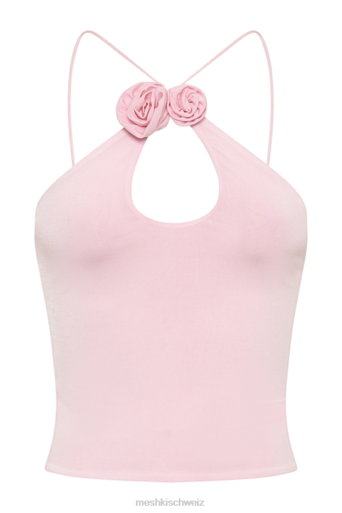 Meshki Adeline Rose Neckholder-Top Baby Pink Kleidung 060V784
