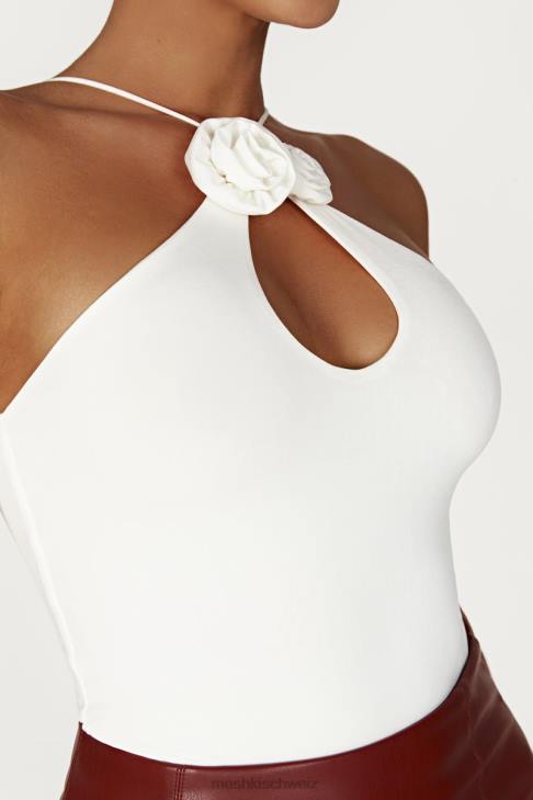Meshki Adeline Rose Neckholder-Top Weiß Kleidung 060V779