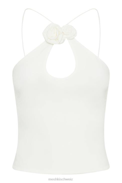 Meshki Adeline Rose Neckholder-Top Weiß Kleidung 060V779