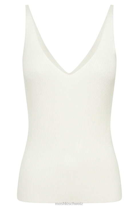 Meshki Alicia ärmelloses Strickoberteil Weiß Kleidung 060V874