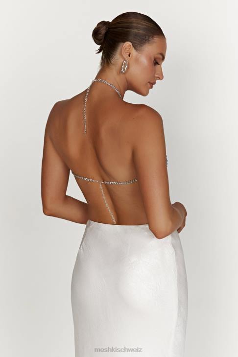 Meshki Asteria Diamant-Neckholder-Top puderblau Kleidung 060V959