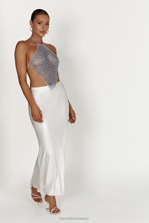 Meshki Asteria Diamant-Neckholder-Top puderblau Kleidung 060V959