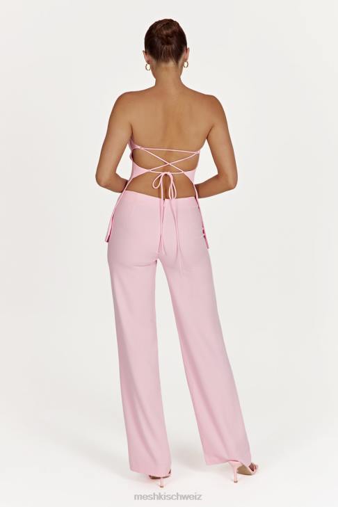 Meshki Astrid trägerloses Oberteil zum Binden hinten erröten rosa Kleidung 060V892