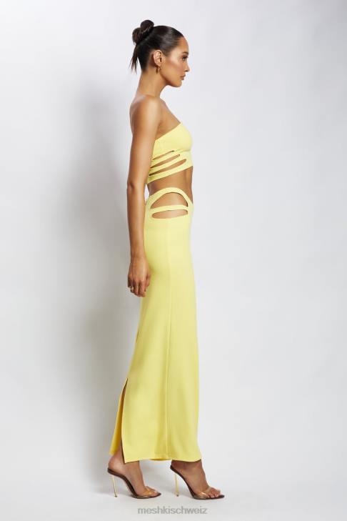 Meshki Audrina Bandeau-Oberteil mit Cut-Outs Gelb Kleidung 060V1190