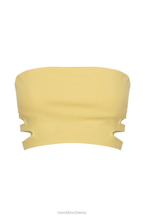 Meshki Audrina Bandeau-Oberteil mit Cut-Outs Gelb Kleidung 060V1190