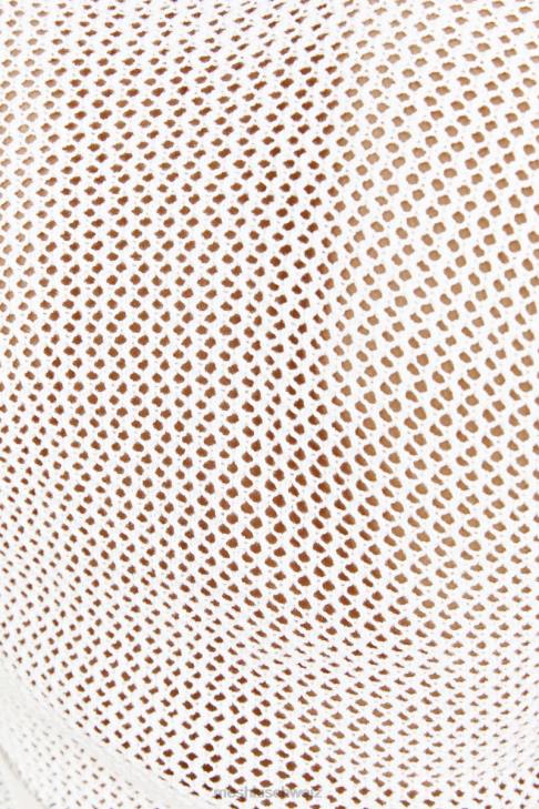 Meshki Debra-Mischgarn-Top Weiß Kleidung 060V858