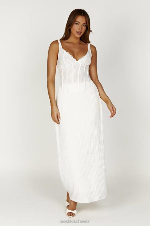 Meshki Elsie Spitzen-Bustier-Oberteil Weiß Kleidung 060V866