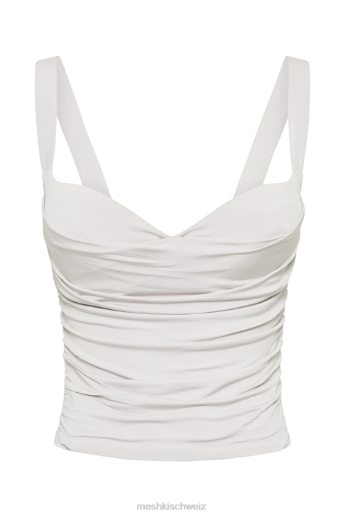 Meshki Hailey Slinky Longline Sweetheart Top Eisgrau Kleidung 060V763