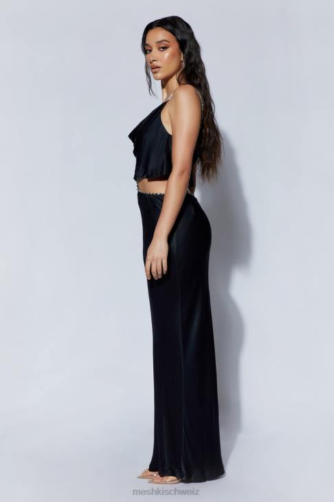 Meshki Havva-Diamantoberteil Schwarz Kleidung 060V1042