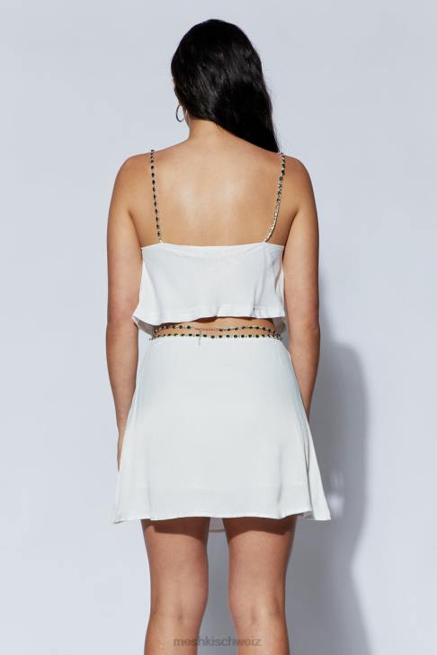 Meshki Havva-Diamantoberteil Weiß Kleidung 060V1091