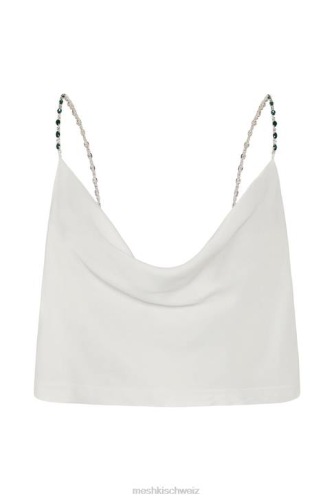 Meshki Havva-Diamantoberteil Weiß Kleidung 060V1091