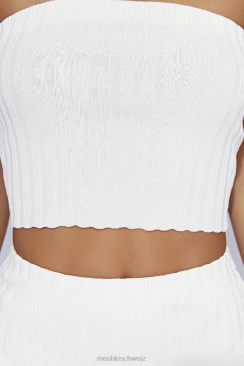 Meshki Jordi trägerloses Strickoberteil cremefarben Kleidung 060V1039
