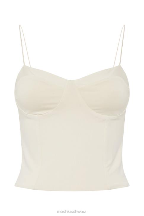 Meshki Kaitlyn Sweetheart-Top mit dünnen Trägern Creme Kleidung 060V1159