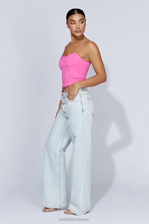 Meshki Kaitlyn Sweetheart-Top mit dünnen Trägern Kaugummirosa Kleidung 060V977