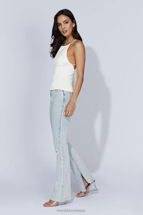 Meshki Kelly Longline-Top cremefarben Kleidung 060V1061