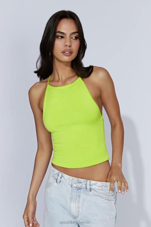 Meshki Kelly Longline-Top frisches Grün Kleidung 060V1063