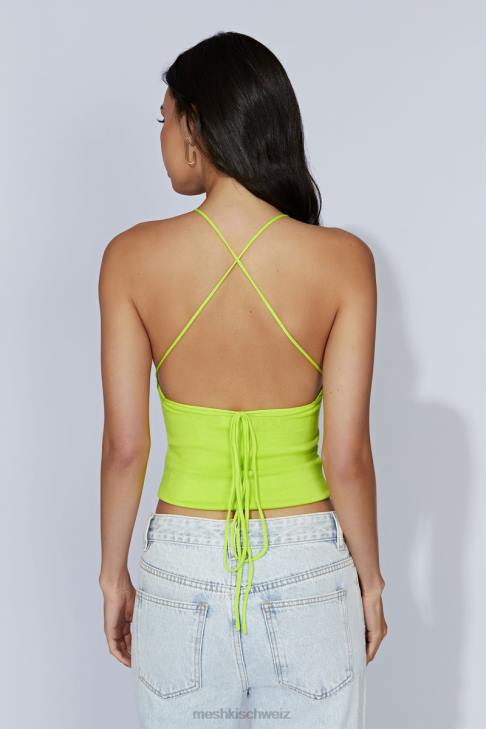 Meshki Kelly Longline-Top frisches Grün Kleidung 060V1063