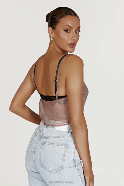 Meshki Kiana schillerndes Leibchen Taupe Kleidung 060V1027