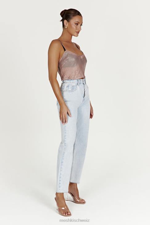 Meshki Kiana schillerndes Leibchen Taupe Kleidung 060V1027