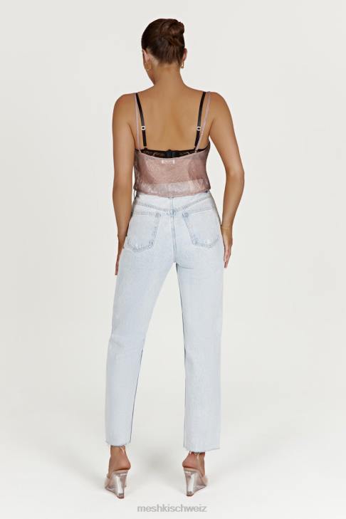 Meshki Kiana schillerndes Leibchen Taupe Kleidung 060V1027