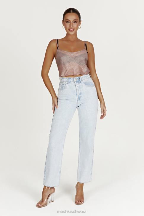 Meshki Kiana schillerndes Leibchen Taupe Kleidung 060V1027