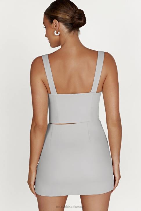 Meshki Lainey Haken- und Ösenoberteil grau Kleidung 060V1210