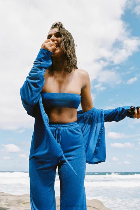 Meshki Lucille-Schimmer-Abdeckung oben Kobaltglanz Kleidung 060V1081