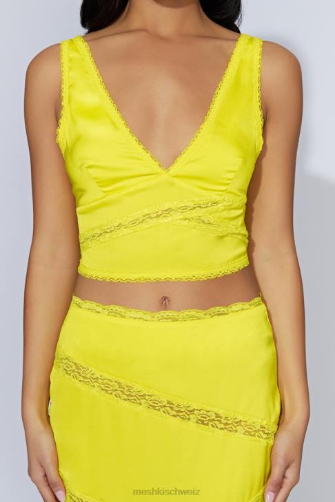 Meshki Monet-Spitzenoberteil frisches Grün Kleidung 060V1089