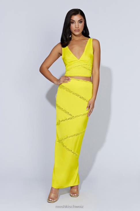 Meshki Monet-Spitzenoberteil frisches Grün Kleidung 060V1089