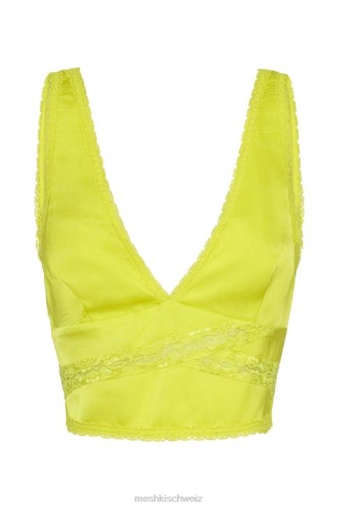 Meshki Monet-Spitzenoberteil frisches Grün Kleidung 060V1089