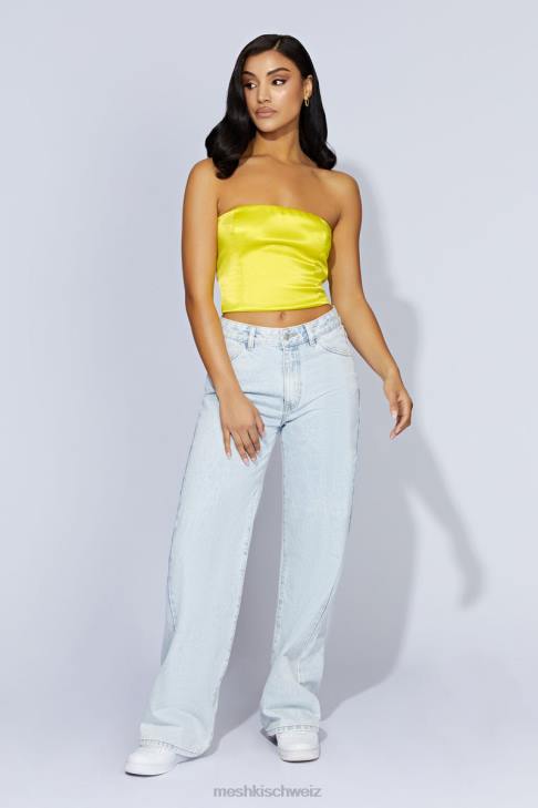 Meshki Monique Satin-Röhrenoberteil frisches Grün Kleidung 060V1090