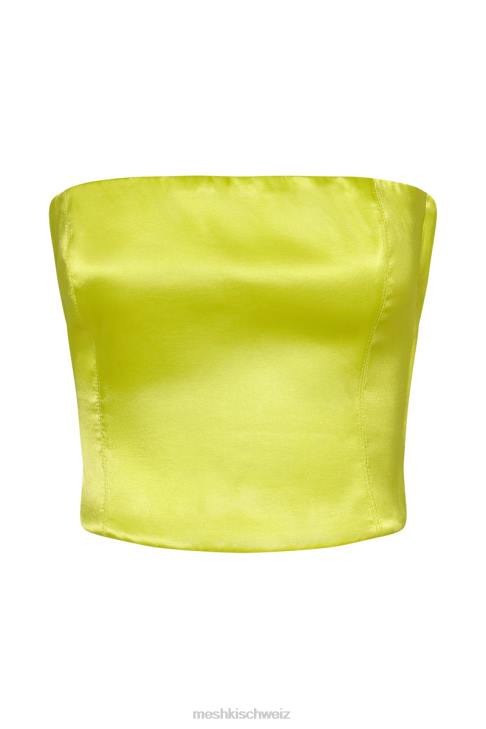 Meshki Monique Satin-Röhrenoberteil frisches Grün Kleidung 060V1090