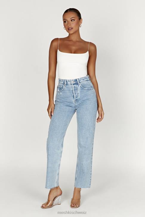 Meshki Sabine Long Line rückenfreies Top Knochen Kleidung 060V1087