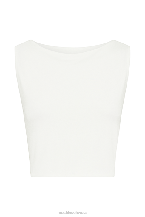 Meshki Suri Slinky Cowl hinten oben Weiß Kleidung 060V788