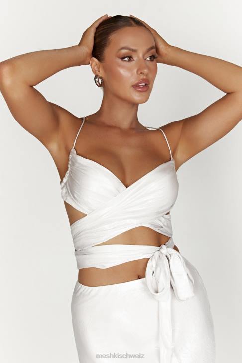 Meshki Wickeltop „Georgie“ zum Binden Perle Kleidung 060V1004