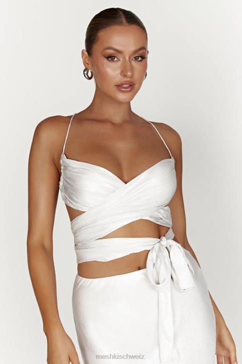 Meshki Wickeltop „Georgie“ zum Binden Perle Kleidung 060V1004