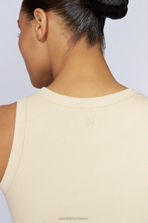 Meshki Zanna geripptes Tanktop Creme Kleidung 060V1069