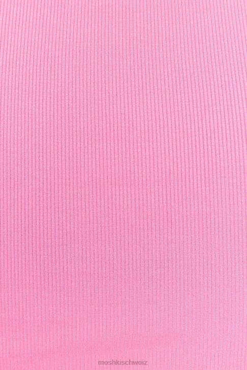 Meshki Zanna geripptes Tanktop Kaugummirosa Kleidung 060V1123