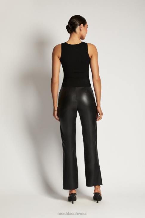 Meshki Zanna geripptes Tanktop Schwarz Kleidung 060V908