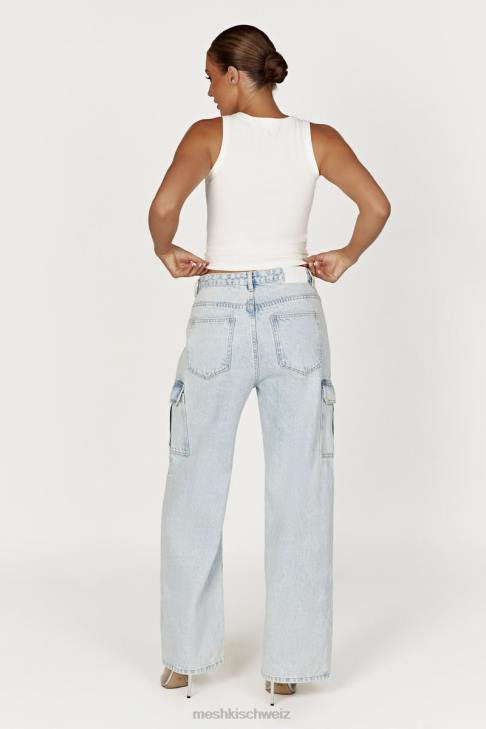 Meshki Zanna geripptes Tanktop Weiß Kleidung 060V863