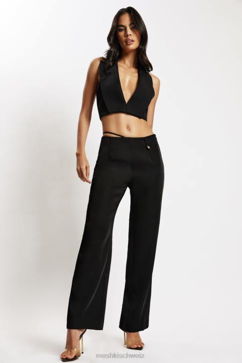 Meshki Kurze Weste von Semara Schwarz Kleidung 060V1155