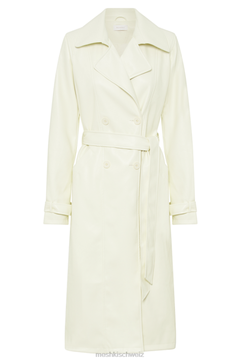 Meshki Lexington Pu-Trenchcoat Elfenbein Kleidung 060V1618