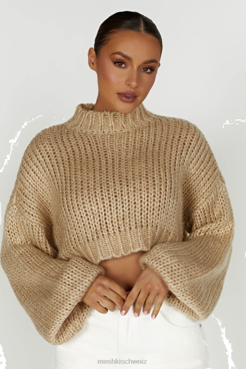 Meshki Grobstrickpullover von Delphine Taupe Kleidung 060V1642