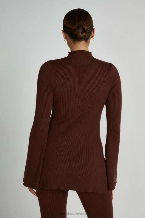 Meshki Jovie übergroßer Strickpullover Haselnuss Kleidung 060V823