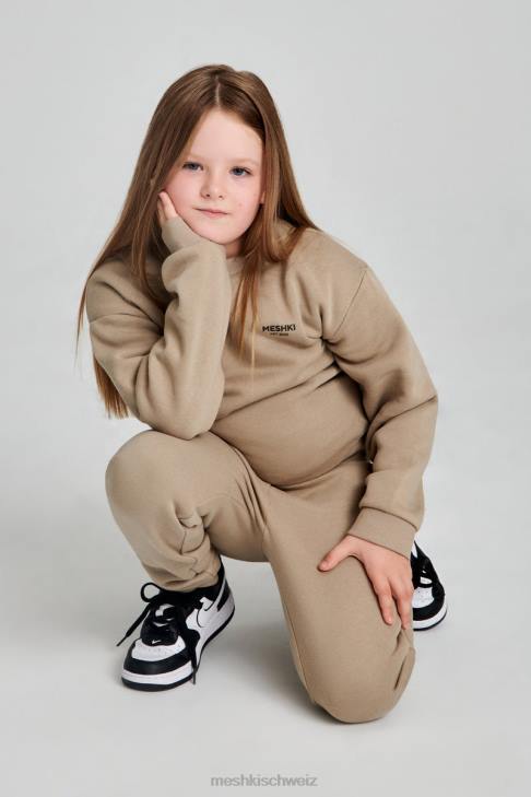 Meshki Phoenix Ku Pullover mit Rundhalsausschnitt Zement Kleidung 060V1492