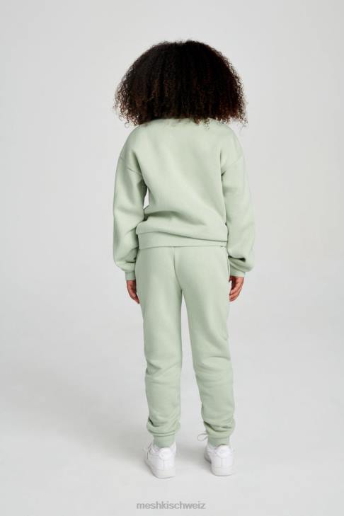 Meshki Phoenix Ku Pullover mit Rundhalsausschnitt leichter Salbei Kleidung 060V1499