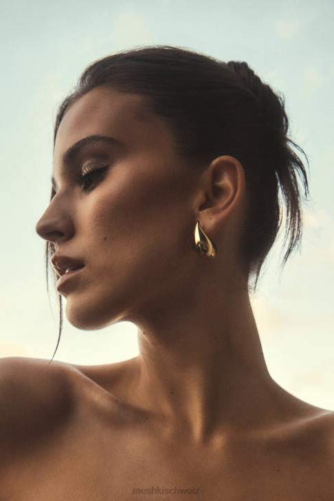 Meshki Zadie Doppelte Tropfenohrringe Gold Zubehör 060V1668